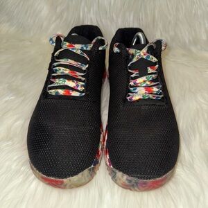 NOBULL Women Black/Floral Daisy Superfabric Trainer Shoes size 8.5